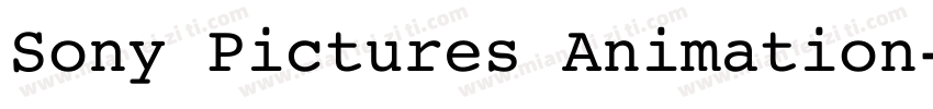 Sony Pictures Animation字体转换